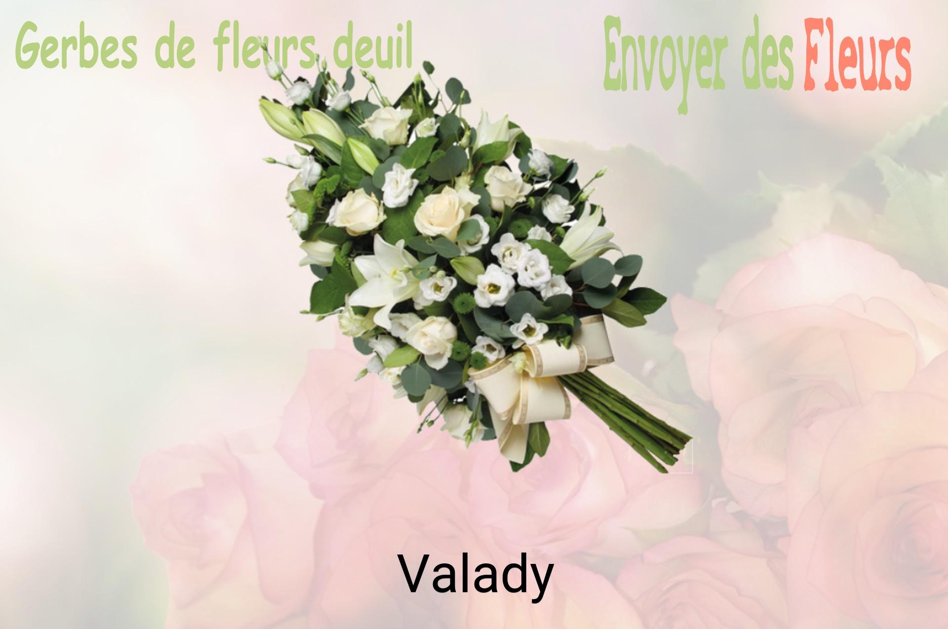 Gerbe de fleurs de deuil livrée à Valady